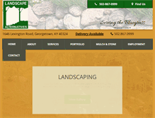 Tablet Screenshot of landscape-alternatives.com